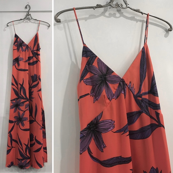 ❌SOLD❌MEGHAN LA Begonia Leaf Slip Maxi Dress - Picture 3 of 7